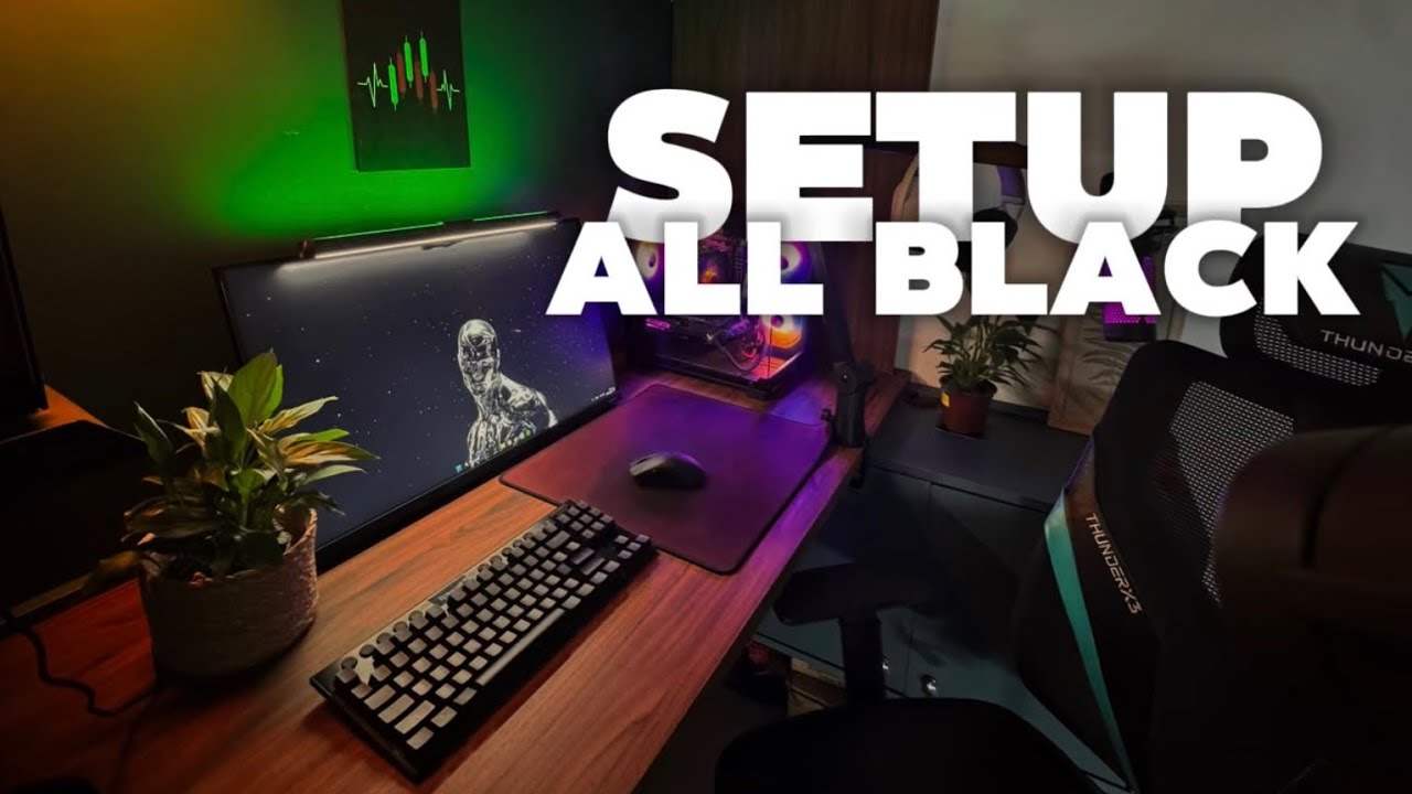 Mudei (literalmente) tudo no meu setup “ALL BLACK”