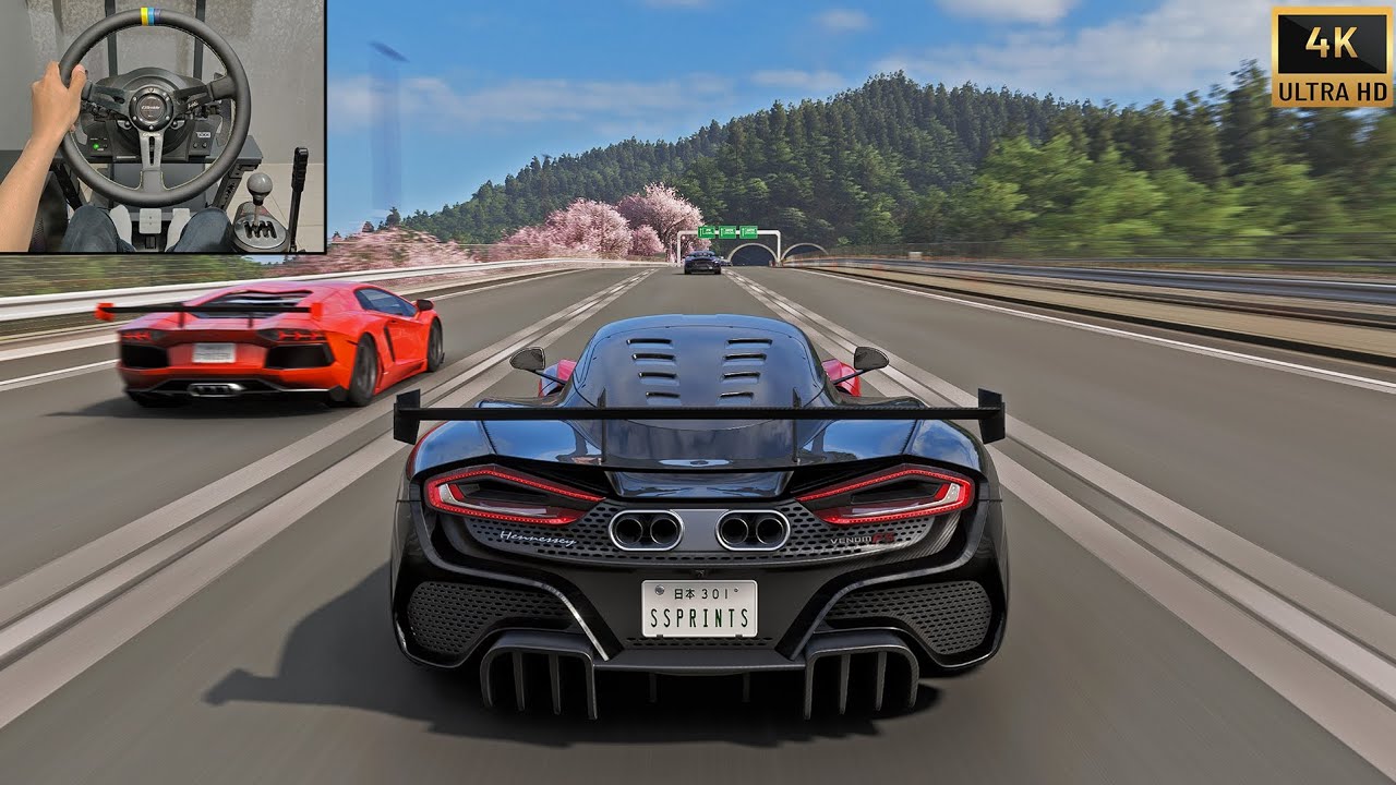 1800HP Hennessey Venom F5 VS Fastest Hypercars! | Forza Horizon 6 Steering Wheel
