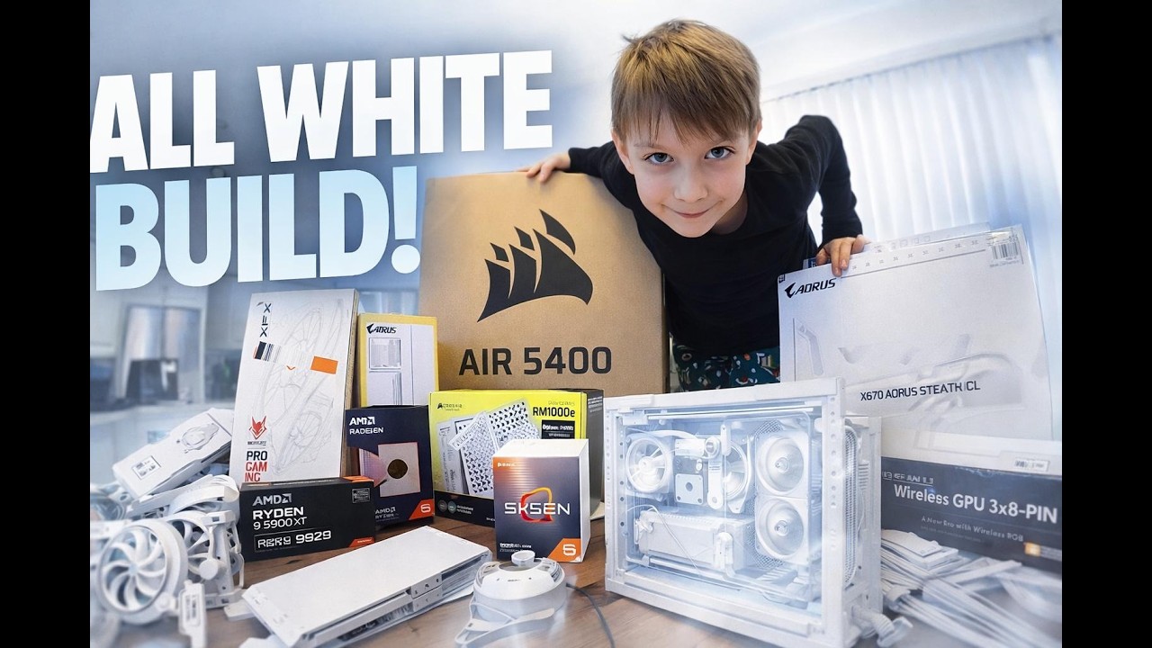 All White PC Build Up