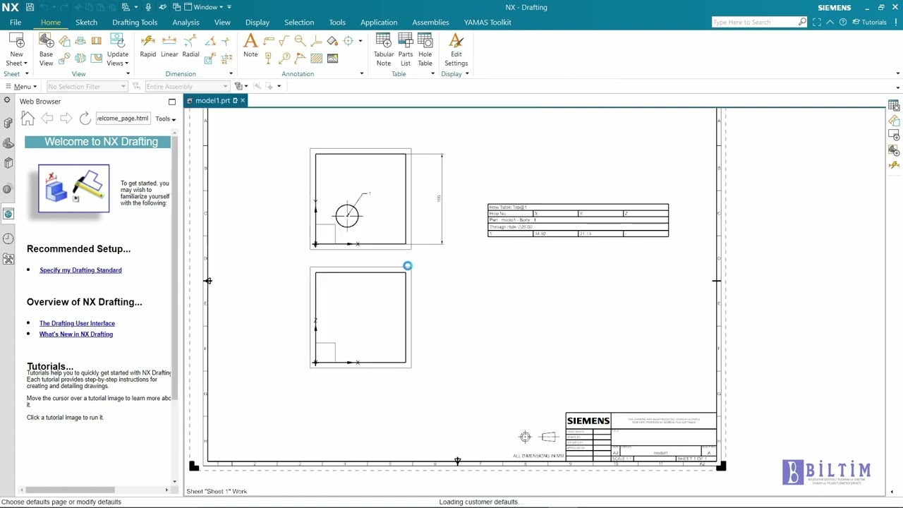 Siemens NX CAD İpuçları   Teknik Resim Standart Ayarları