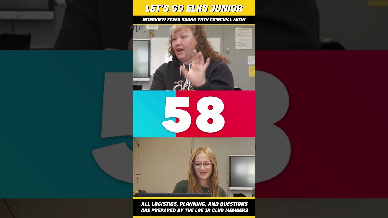 Junior | Speed Round Interview with Principal Muth #interview #studentbroadcasting