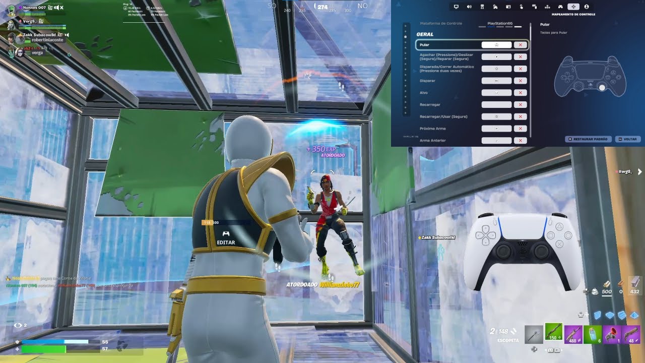 ENCONTREI as MELHORES BINDS para CONTROLE no FORTNITE!!