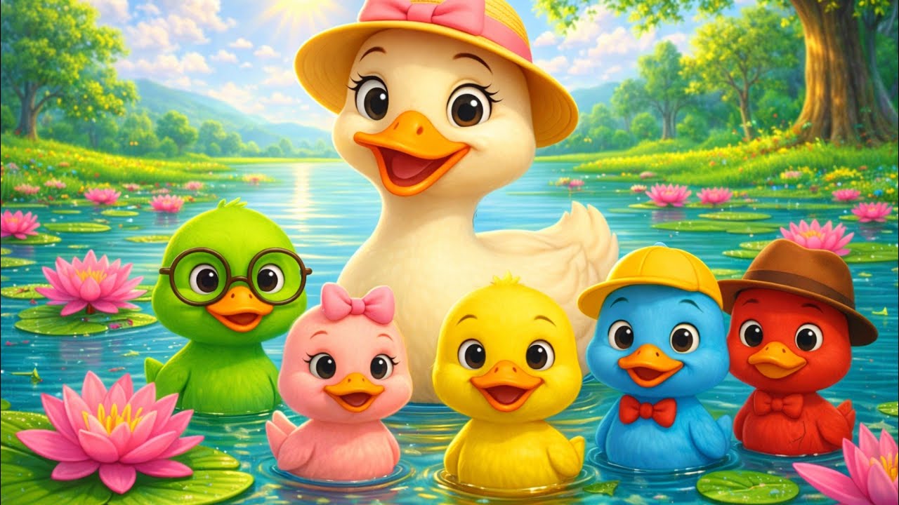 Five little ducks went out one day song | Counting Song for Toddlers | english rhymes for babies