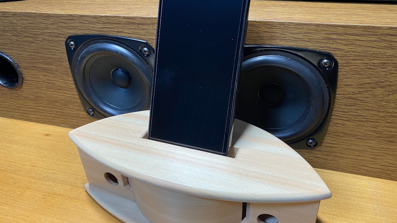 I made a smartphone speaker  スマホスピーカーを作ってみました