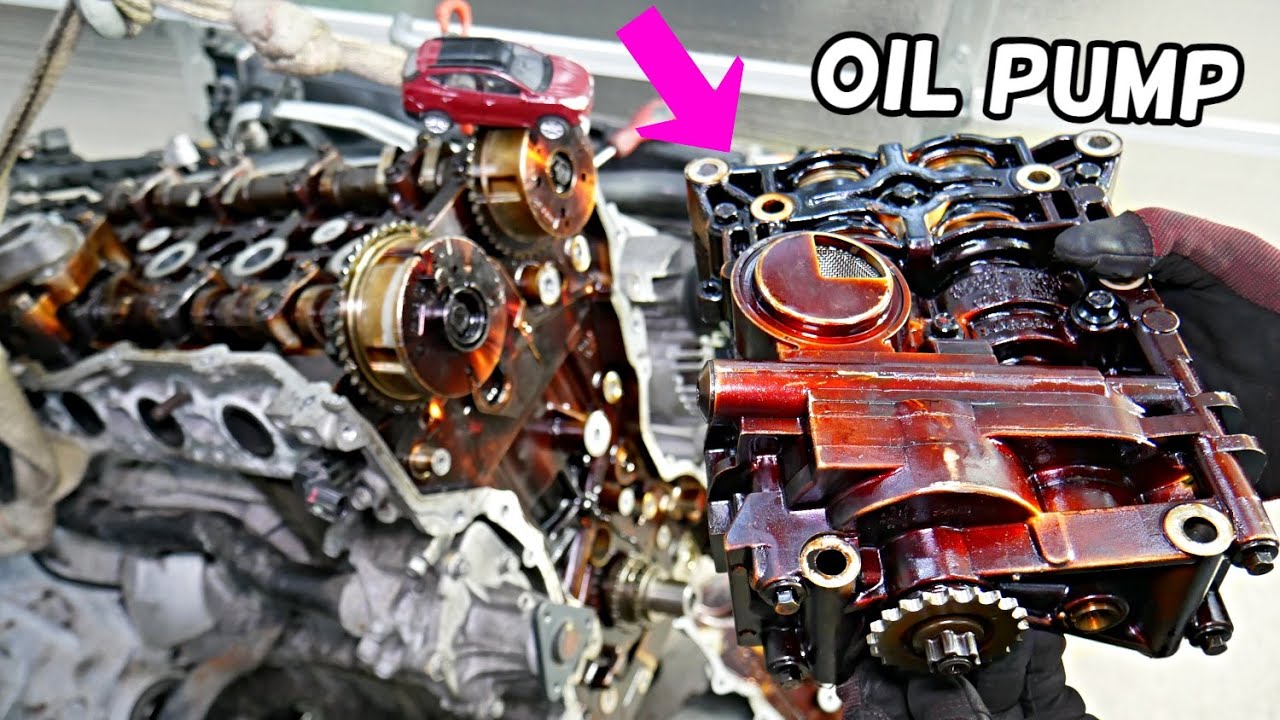 HYUNDAI TUCSON OIL PUMP REPLACEMENT REMOVAL LOCATION