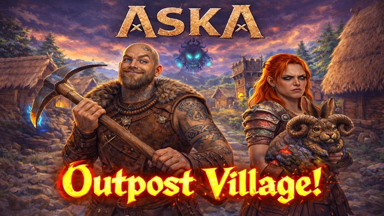 ASKA | Outpost village, clothing and roading!?   - Viking couple madness