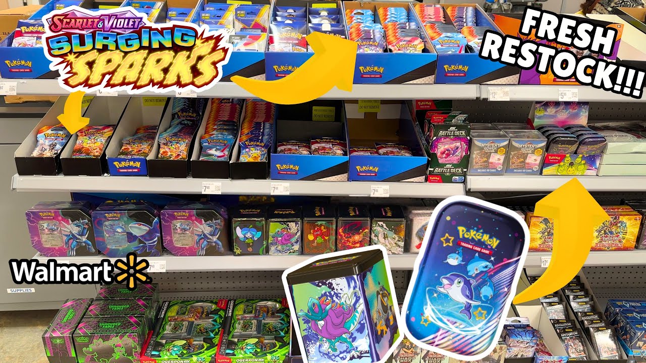 ПОПОЛНЕНИЕ WALMART | Surging Sparks, мини-банки Paldean + новые складные банки 2025 года