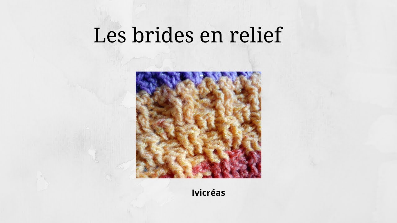 Brides en relief avant et arrière