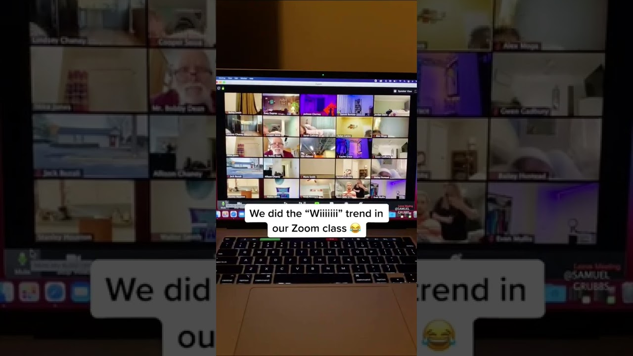 &ldquo;Wiiiiiii&rdquo;&rdquo; trend in Zoom class 😂                                  📹Video by @Samuel Grubbs