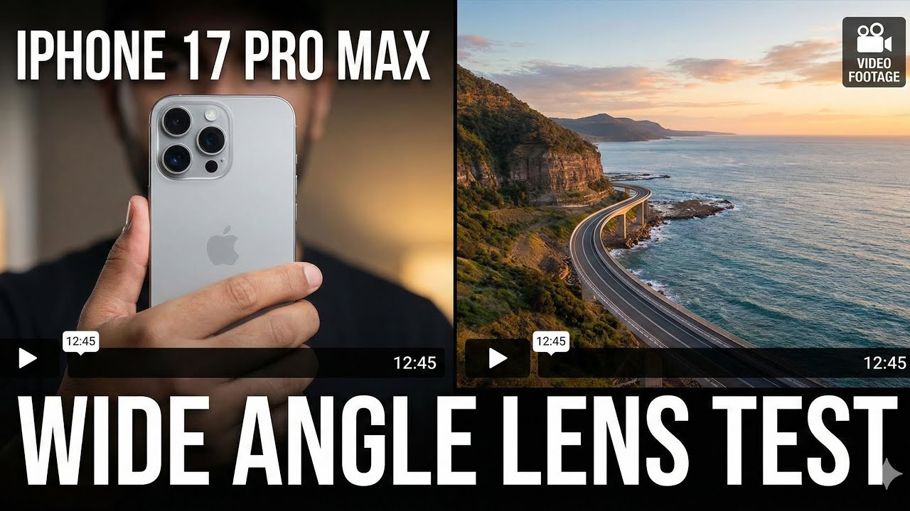 iPhone 17 Pro Max Wide Lens + Stabilization Test (Real Outdoor Video)