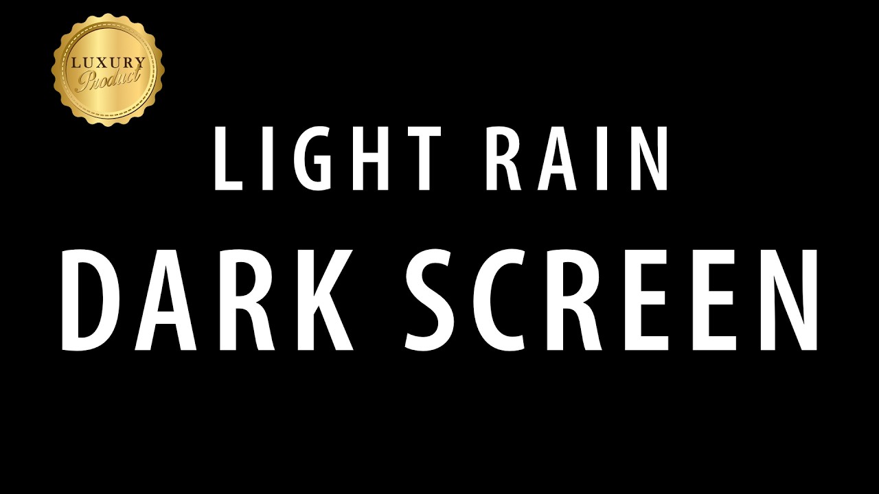 10 hours Get Over Insomnia with rain Sounds BLACK SCREEN for Sleeping & Beat Stress