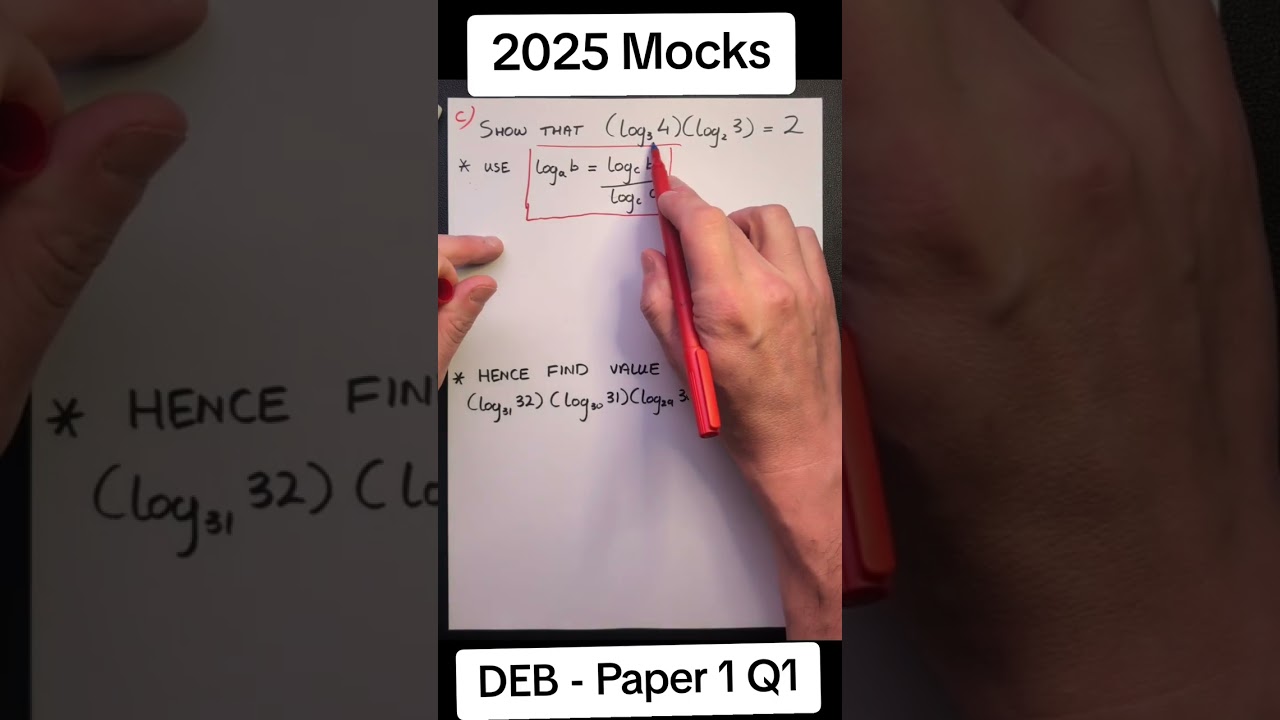 Leaving Cert Maths - Mocks 2025 - DEB Paper 1 - Question 1 - Higher #maths #leavingcert #examtips