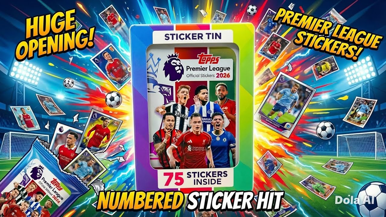Набор наклеек Topps Premier League с номерами #toppsuk #football #soccer #fifa #premierleague