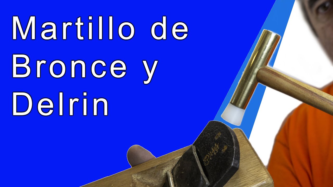 Como HACER un MARTILLO de bronce 😁 garlopa manual 🤜 herramientas de carpinter&iacute;a 😜 pl&aacute;stico y bronce.