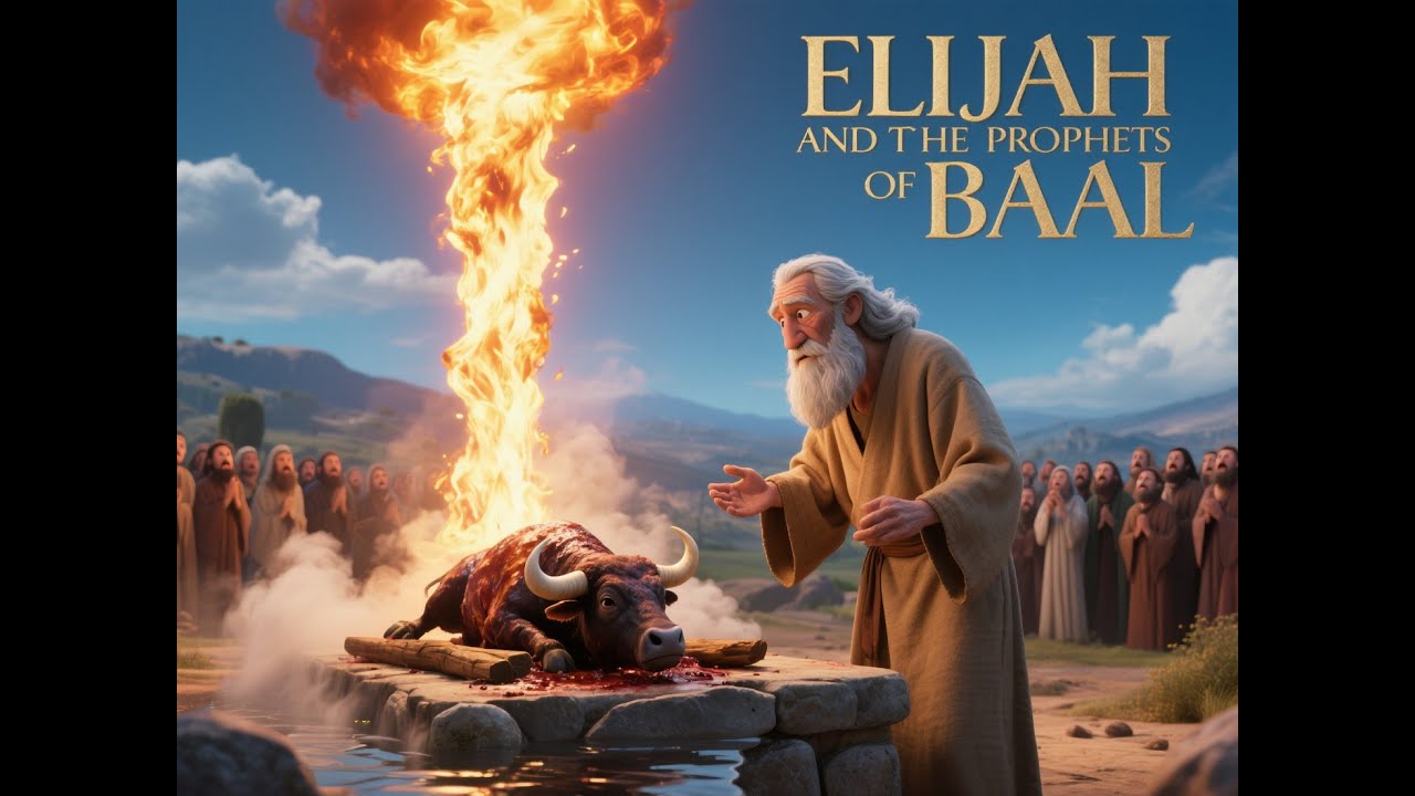 Elijah vs The Prophets of Baal | God Sends Fire from Heaven | Bible Stories for Kids (1 Kings 18)
