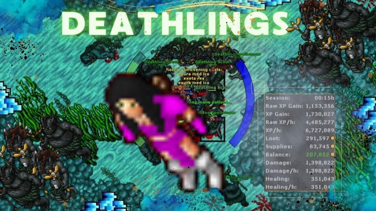 EK SOLO DEATHLINGS 6.8KK/H 150% EXP | 800K/H PROFIT