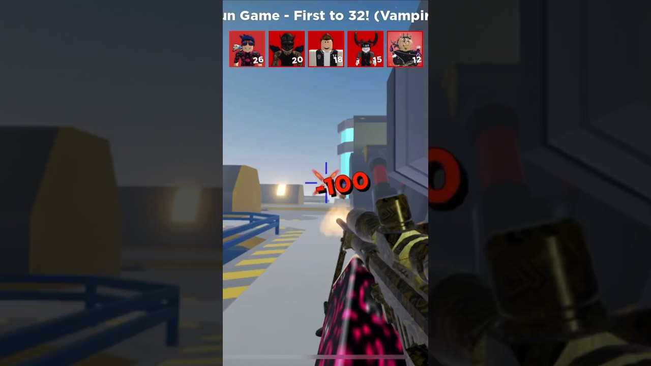 100 DAMAGE HEADSHOT KILL Roblox Aimblox 