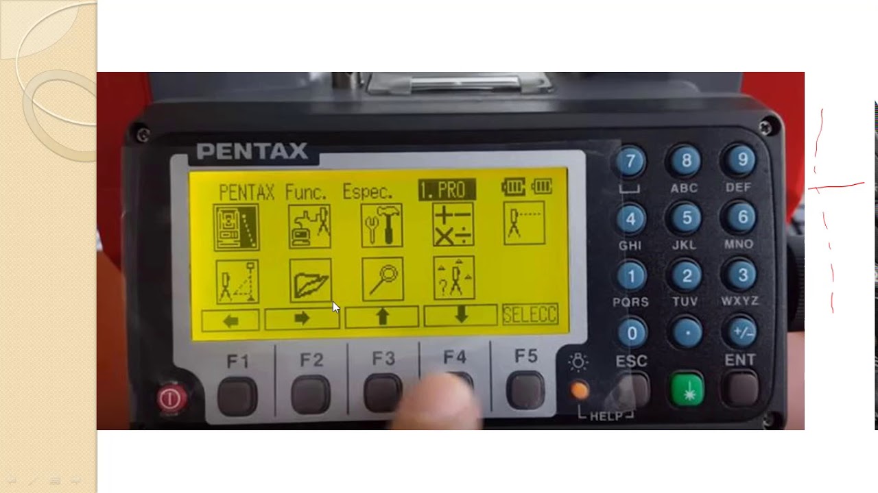 Total Station(Pentax R-1500N)-Operating Procedure