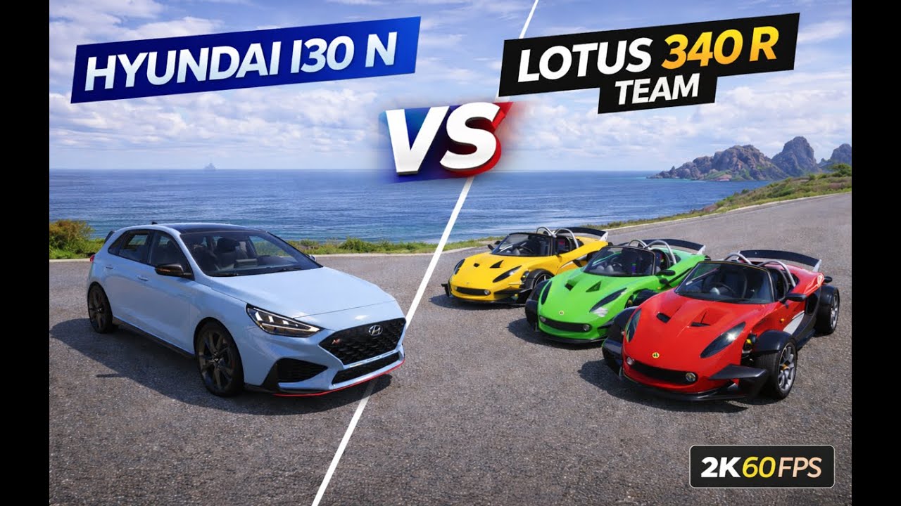 Forza Horizon 5 — HYUNDAI I30 N VS LOTUS 340 R Team
