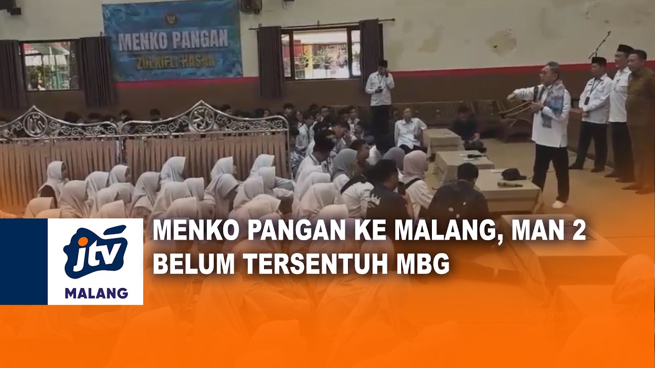 MENKO PANGAN KE MALANG, MAN 2 BELUM TERSENTUH MBG | JTV MALANG
