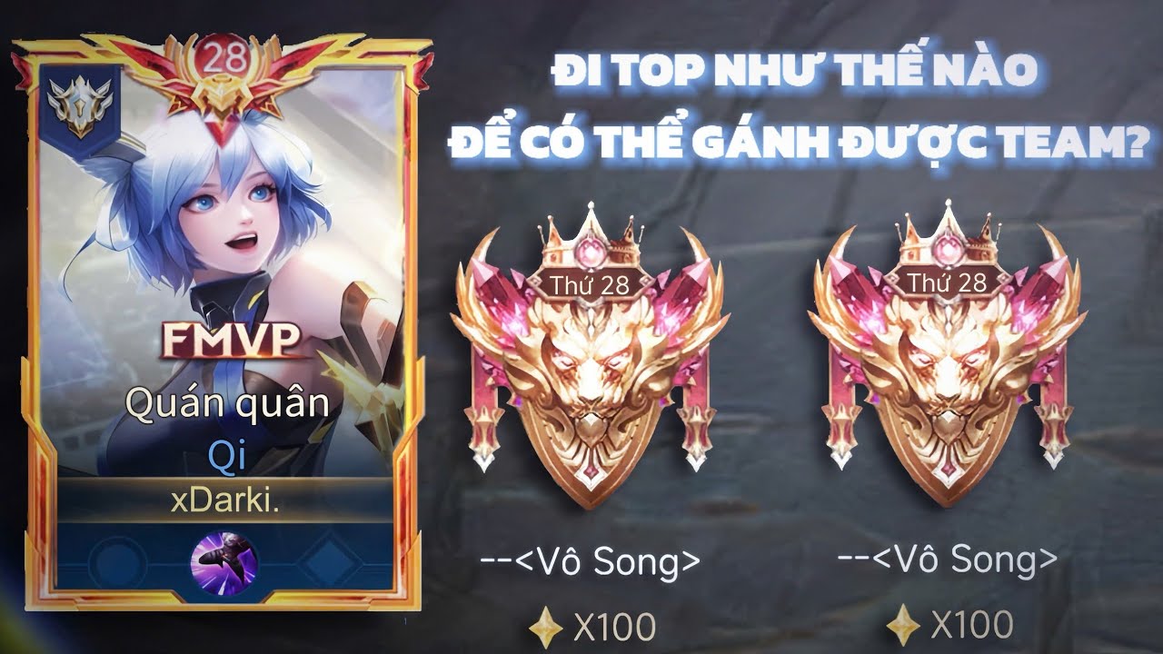 Darki AOV | Mình Đã Đánh Qi Như Thế Nào Trong Một Thế Trận Bị Ép Mất Hết Lợi Thế Mà Vẫn Lật Được Kèo