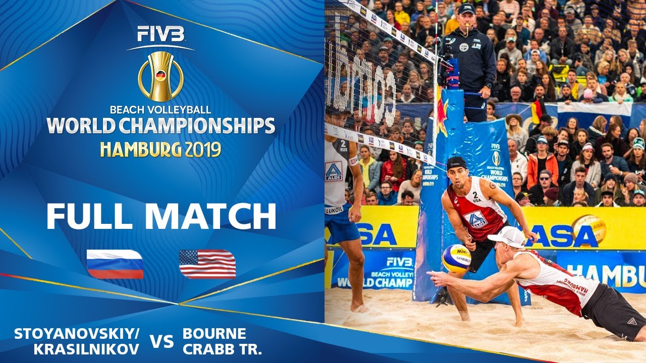 Stoyanovskiy/Krasilnikov vs. Bourne/Crabb - SemiFinal | Beach Volleyball World Champs Hamburg 2019