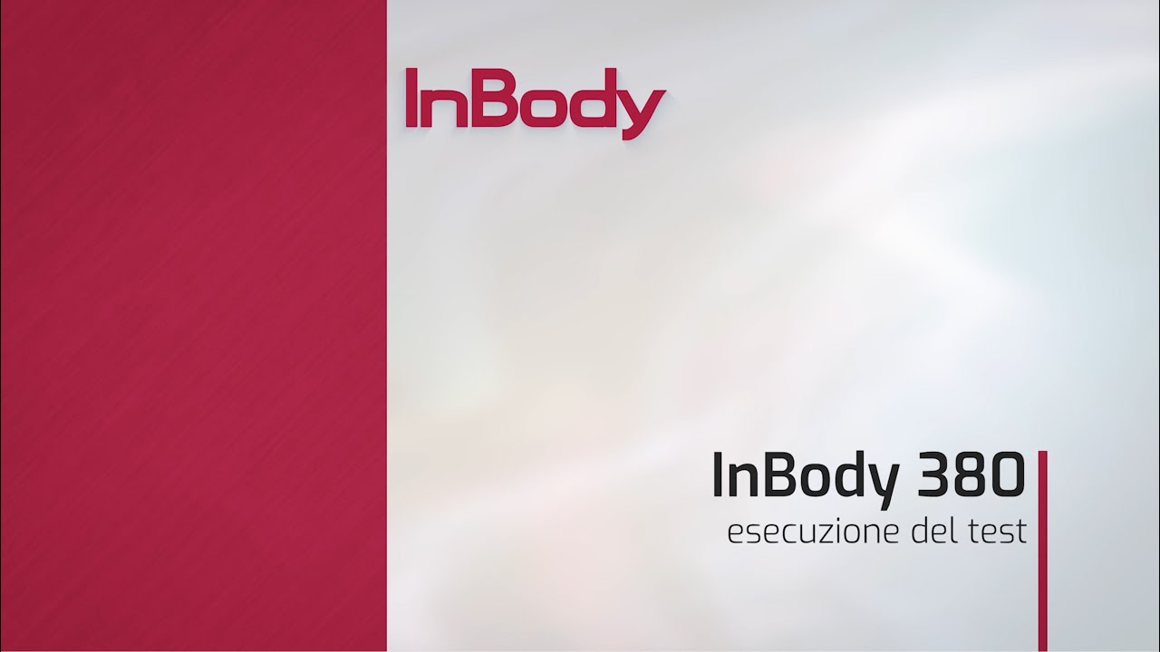 InBody 380 - Esecuzione del test