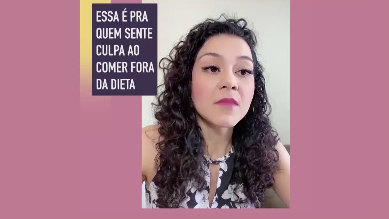ESSA É PRA QUEM SENTE CULPA AO COMER FORA DA DIETA
