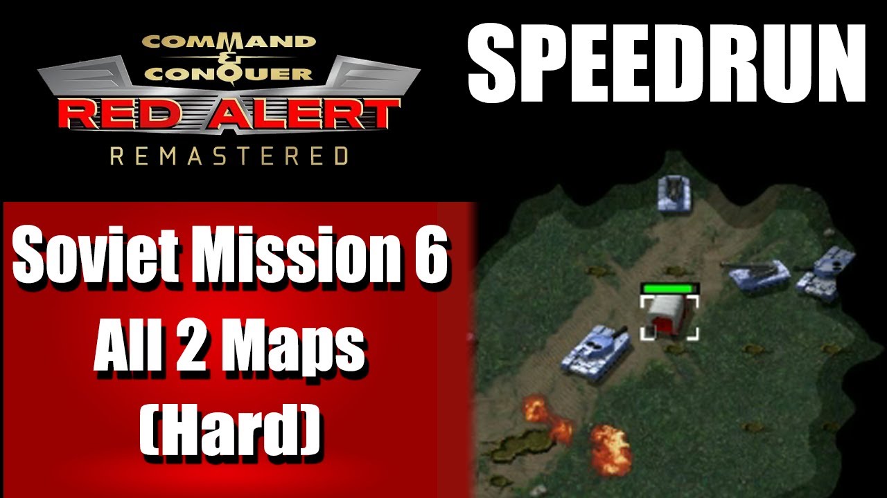 SPEEDRUN: Soviet Mission 6 (Hard) - Command and Conquer Red Alert Remastered
