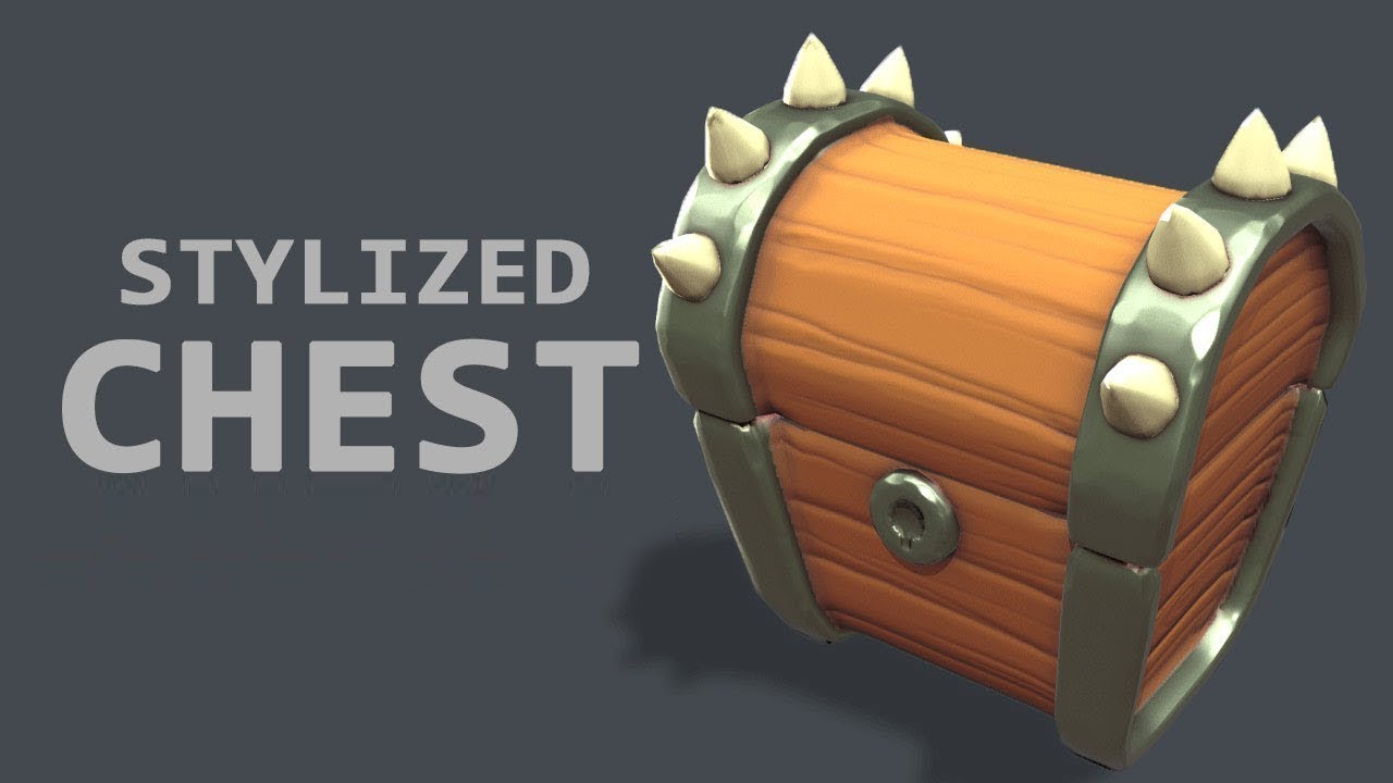 Autodesk Maya 2018 - Stylized Treasure Chest Speed Modeling