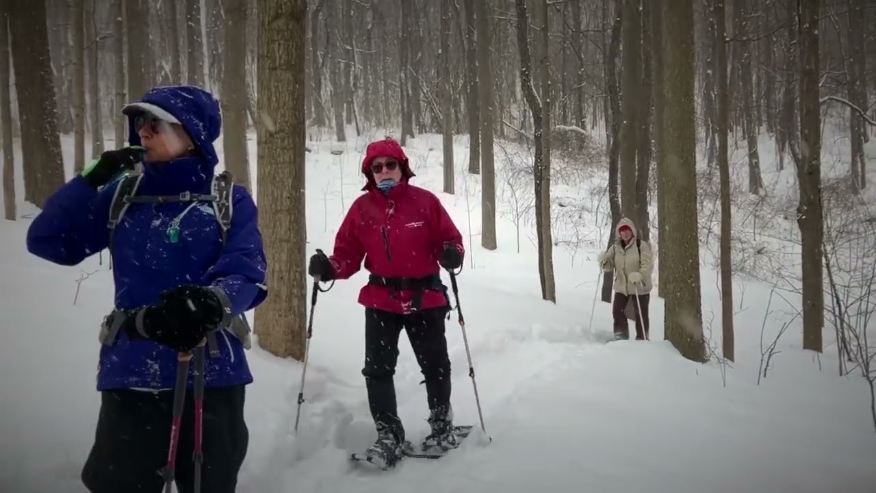 Snow Shoeing Green Lakes Pierson Road Parcel