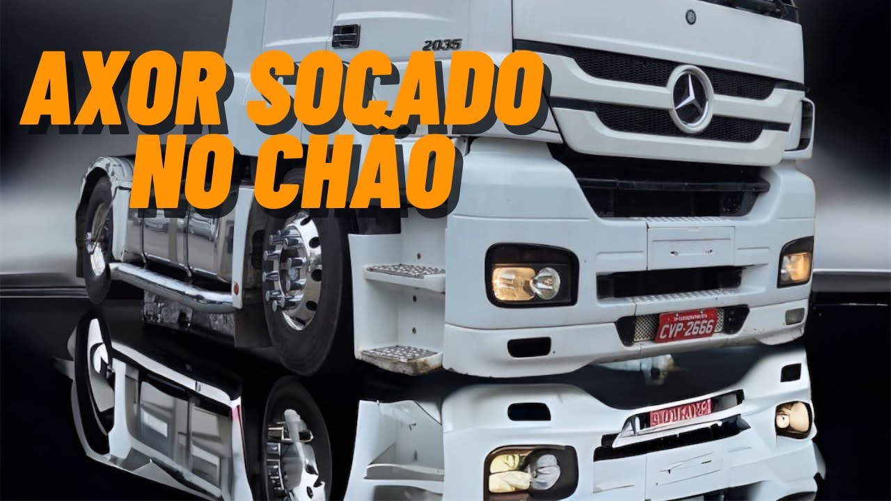 AXOR SOCADO NO CHÃO, USANDO A SUSPENSÃO A AR AUXILIAR