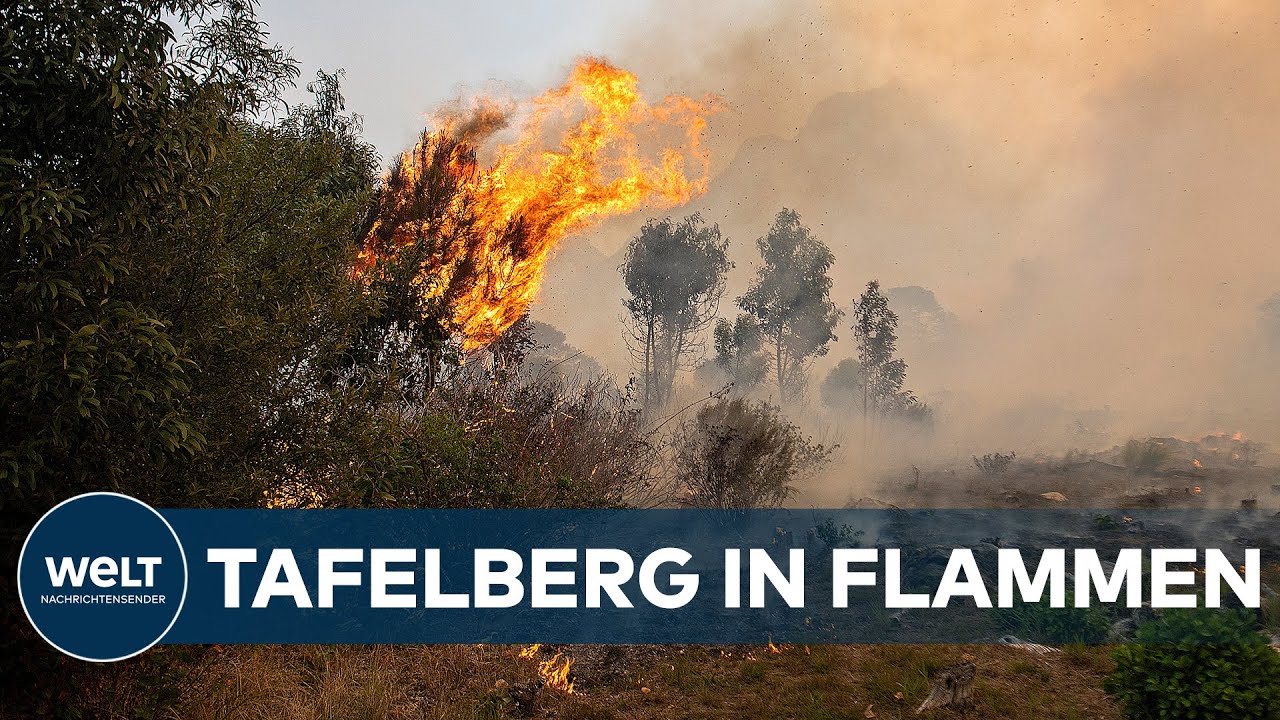 TAFELBERG IN FLAMMEN: Großfeuer in Südafrikas Touristenmetropole Kapstadt I WELT News