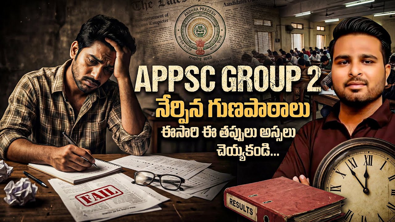 APPSC GROUP 2  నేర్పిన గుణపాఠాలు |Dont Repeat these mistakes again |by siva sir