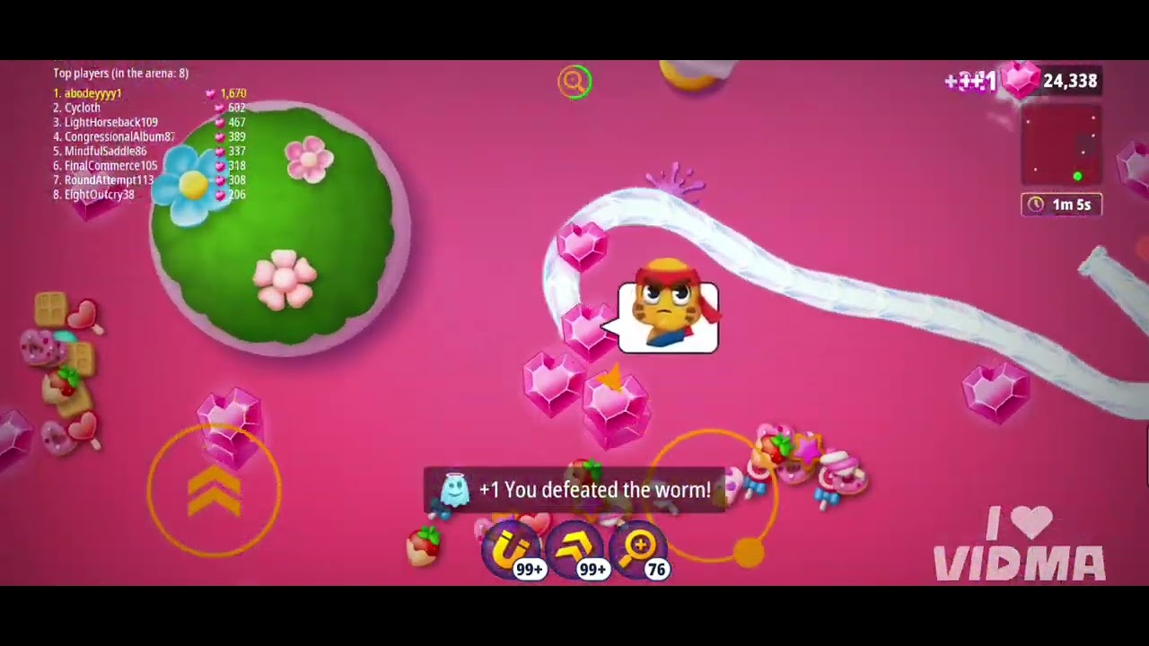 Love Event in Worms Zone io 