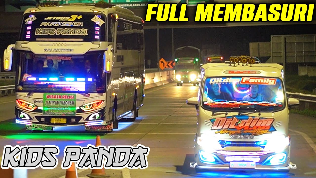 KONVOI BARENG BUS KIDS PANDA VS TRAGA DITDIM