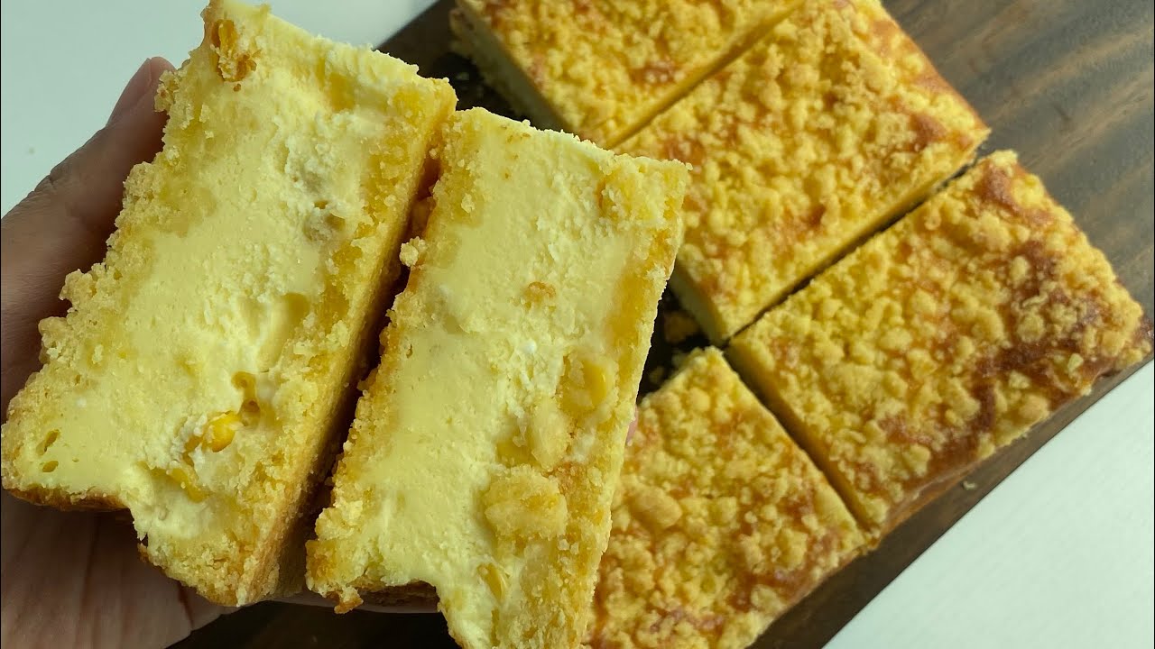 옥수수 크럼블 치즈케이크 만들기 🌽 Corn crumble cheese cake recipe