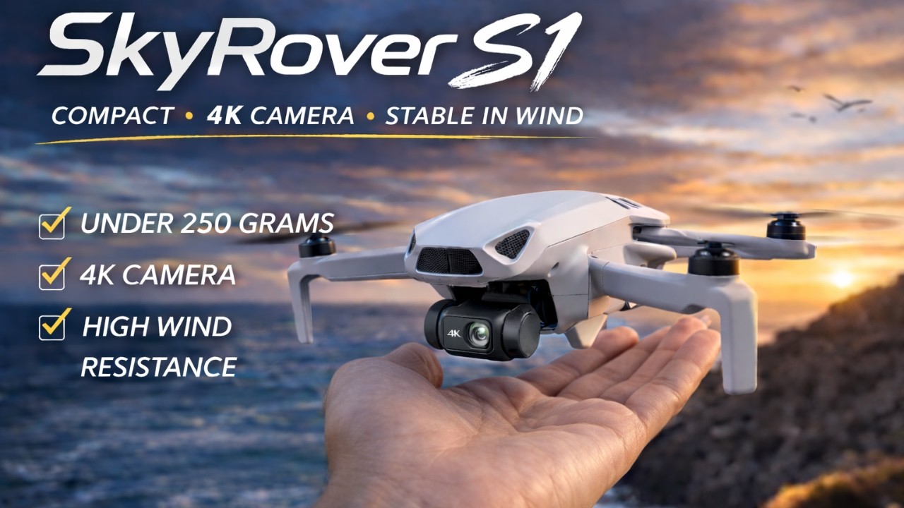 Этот мини-дрон снимает видео в формате 4K лучше, чем вы ожидаете! (SkyRover S1)