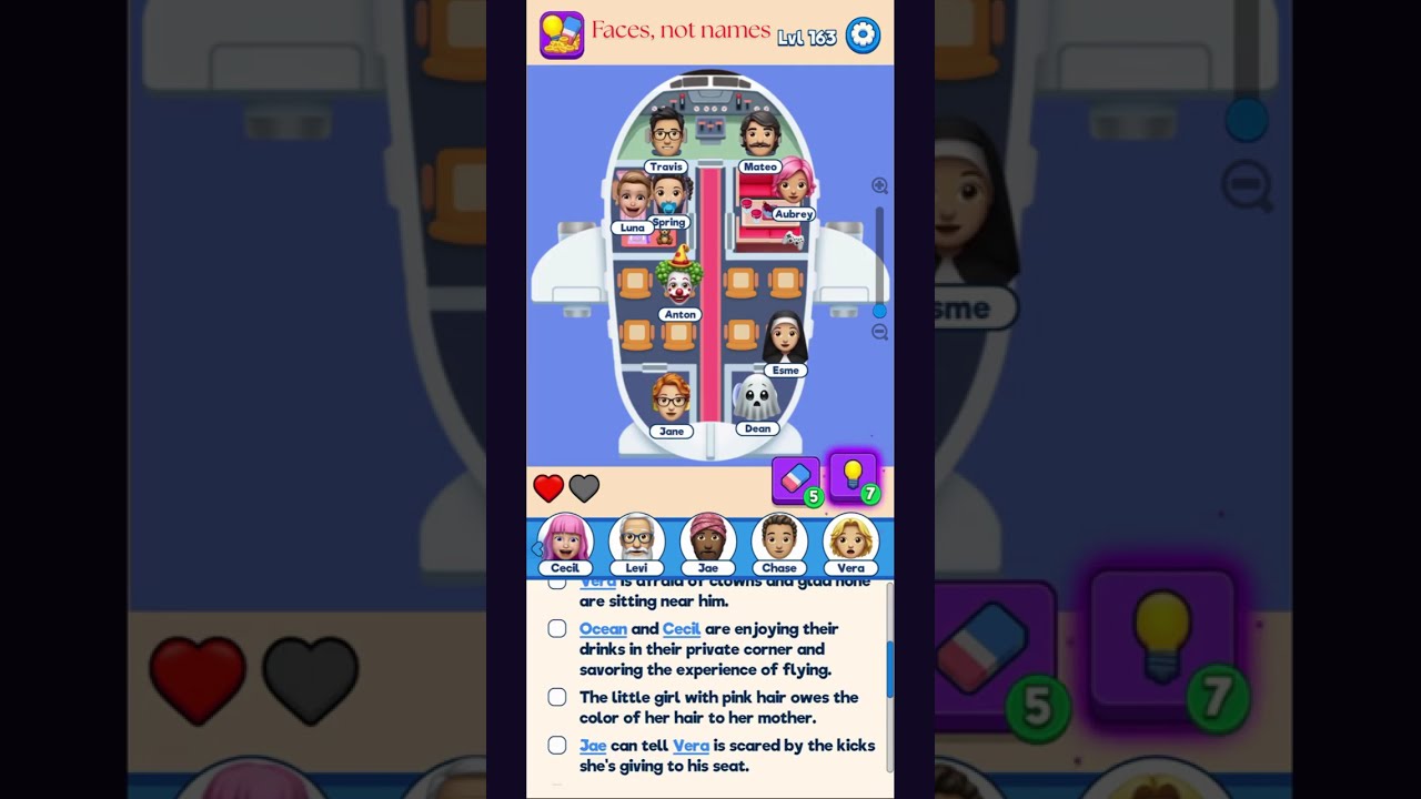 That's my Seat - Level 163 Walkthrough
