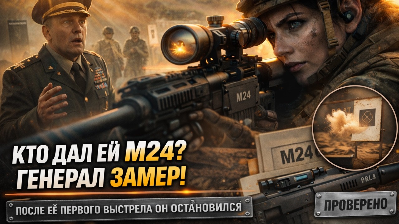 «Кто дал ей M24?» — Даже генерал замер, увидев её первую точность