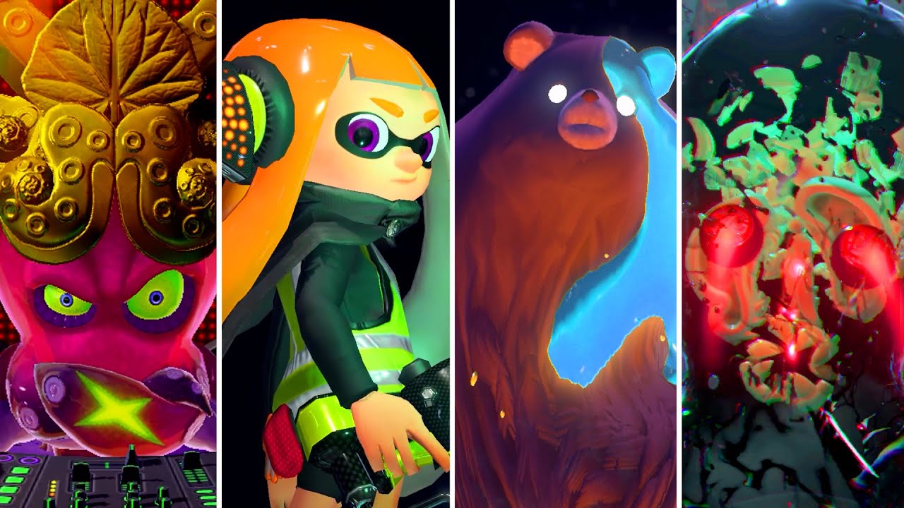 Splatoon Series - All Final Bosses + Secret Bosses