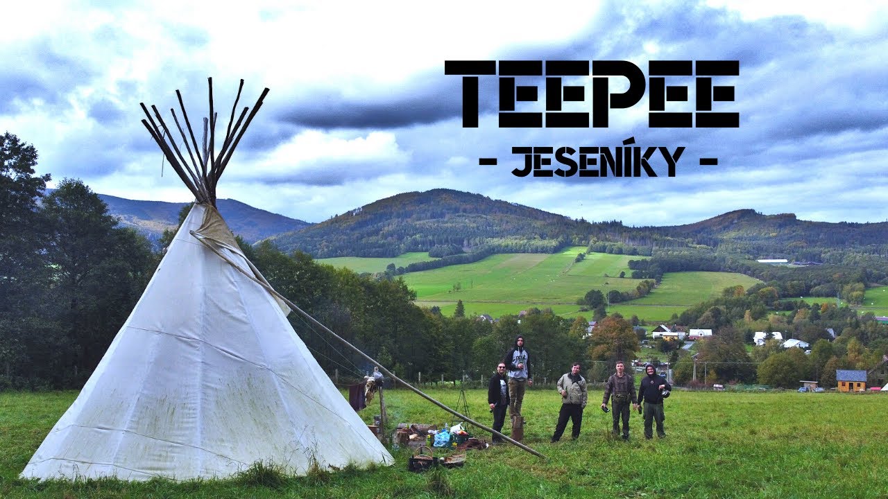 Podzimní teepee (týpý) víkend s kotlíkovým gulášem | Jeseníky