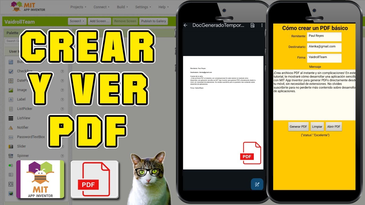 C&Oacute;MO CREAR UN PDF EN MIT APP INVENTOR