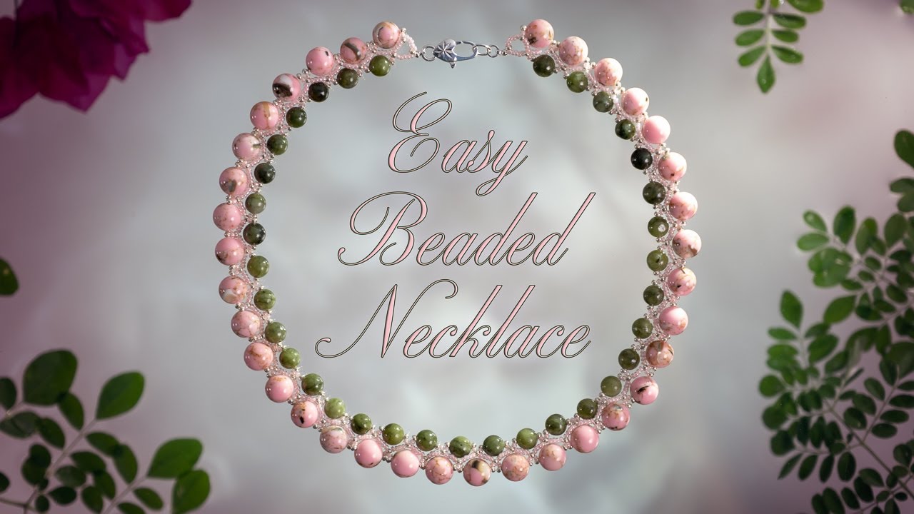 EASY! How To Create a Cute Beaded Necklace