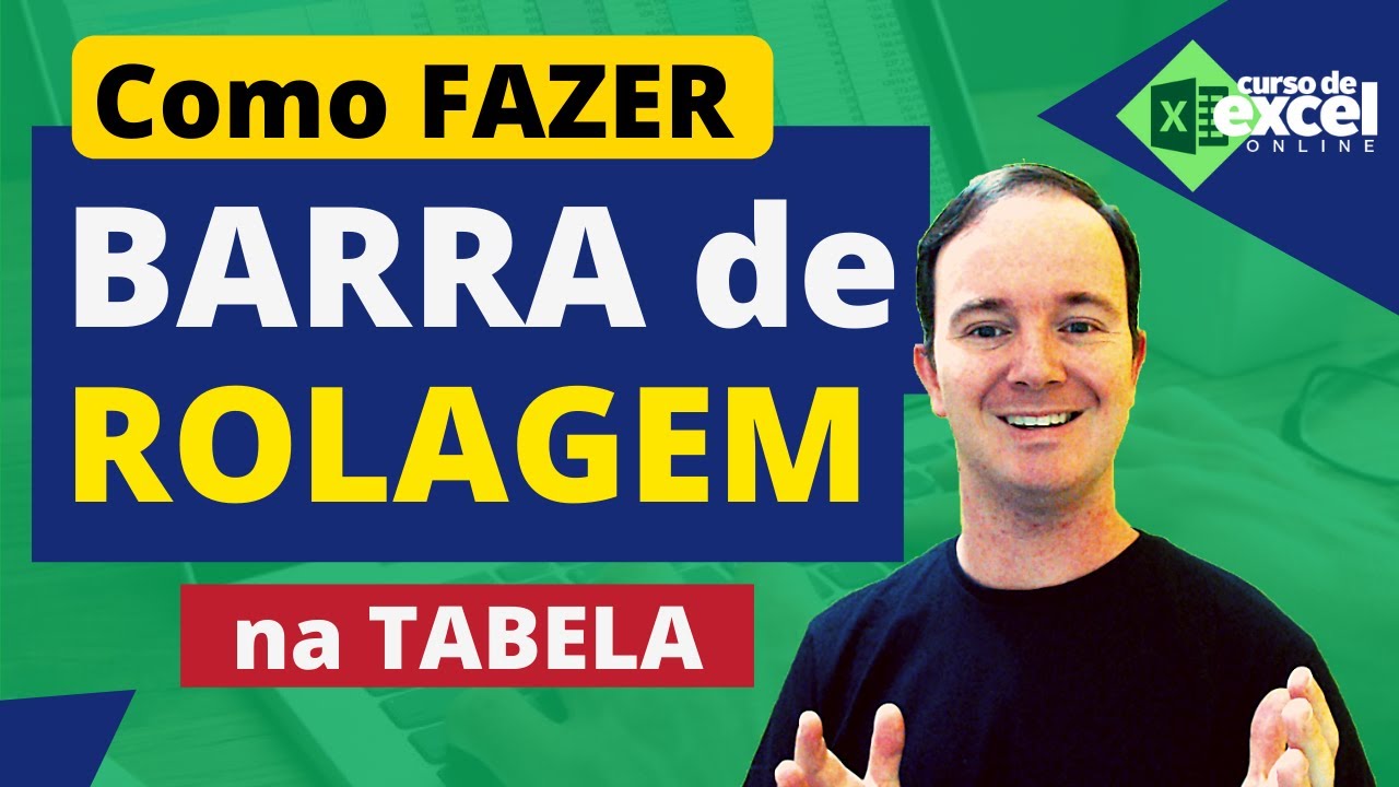 Como Fazer BARRA de ROLAGEM em uma TABELA no EXCEL