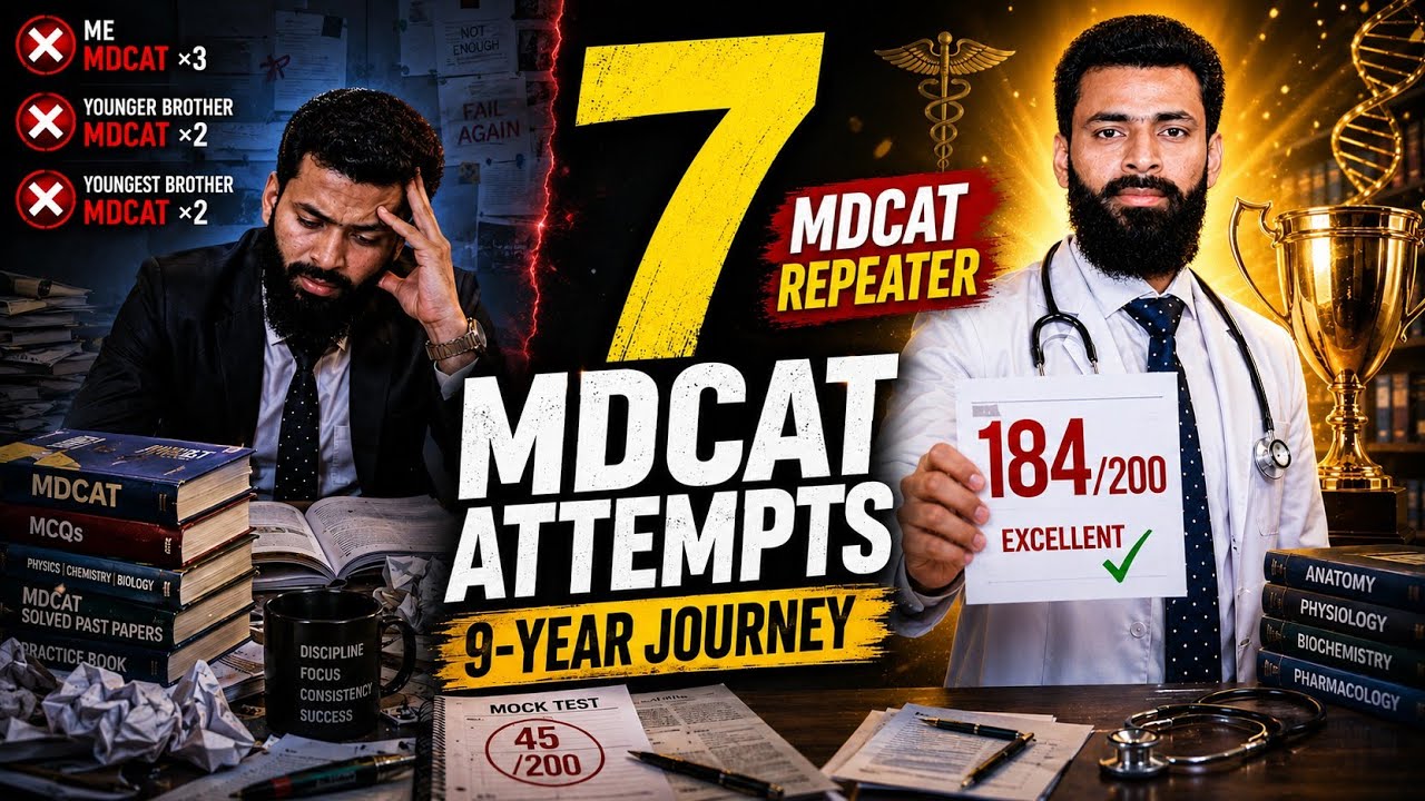 I Attempted MDCAT 3 Times &mdash; Watch This Before MDCAT | 9 Years of Lessons