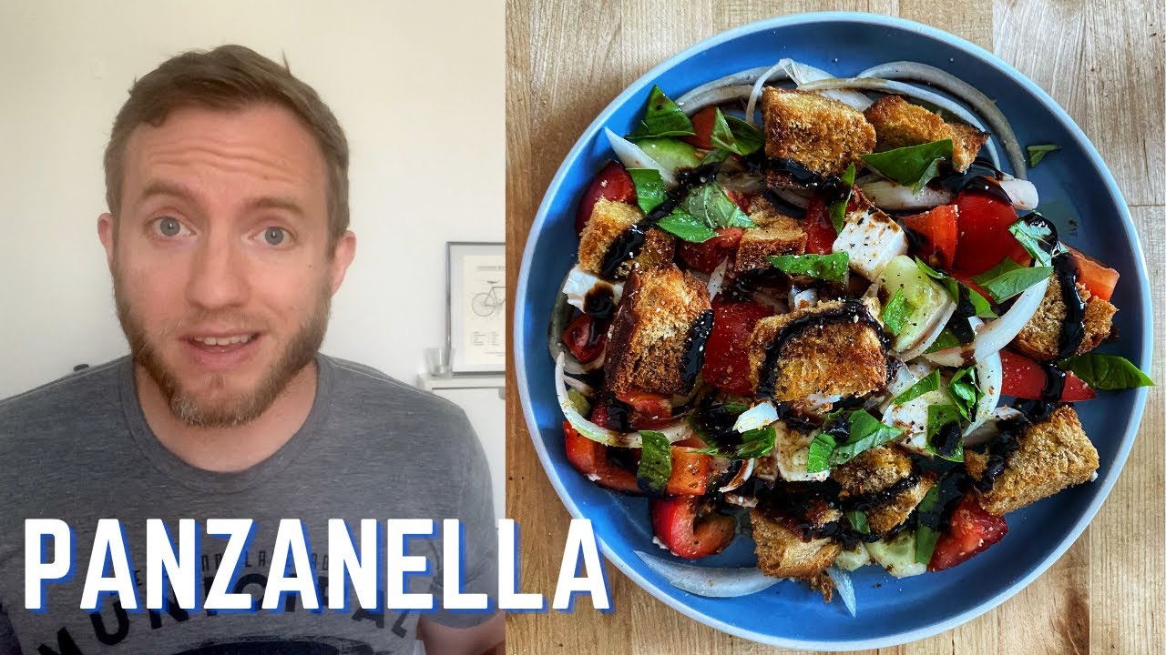 Panzanella Tuscan Chopped Salad with Challah and Feta Cheese