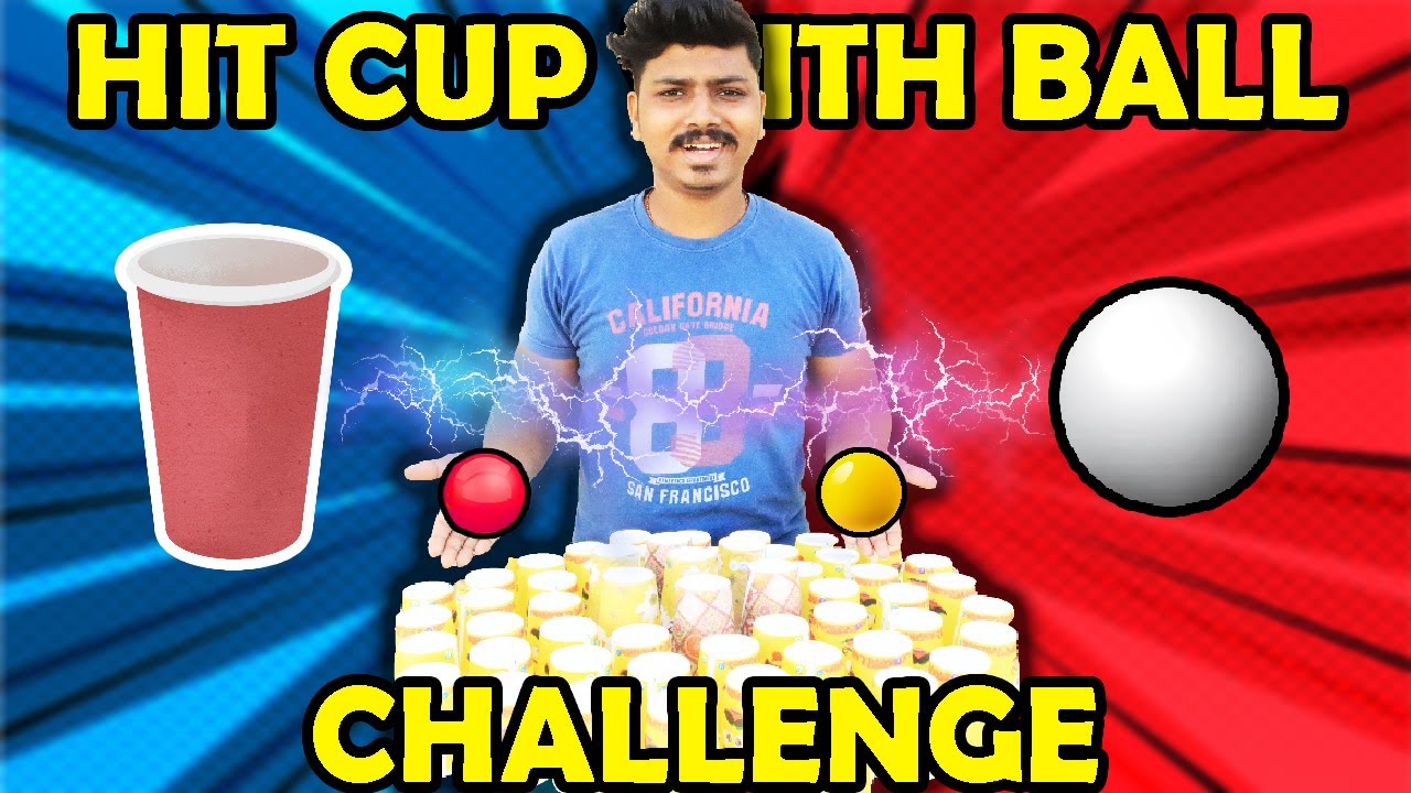 Hit Cup With Ball Challenge I हिट कप विद बॉल चैलेंज in Hindi I @The Challengers