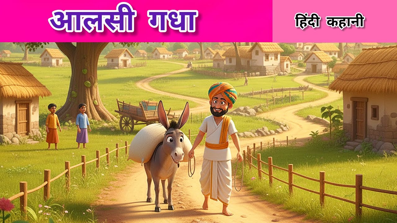आलसी गधे की कहानी | आलस की चालाकी आखिरकार बनती है मुसीबत  | आलसी गधे की सीख देने वाली कहानी #kahani 