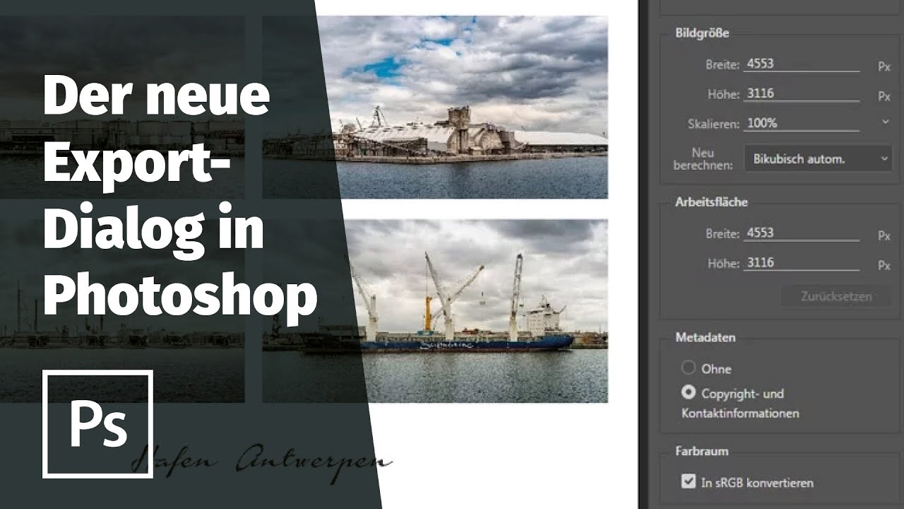 Der Neue Export-Dialog im Photoshop CC 2015 November Release/Update